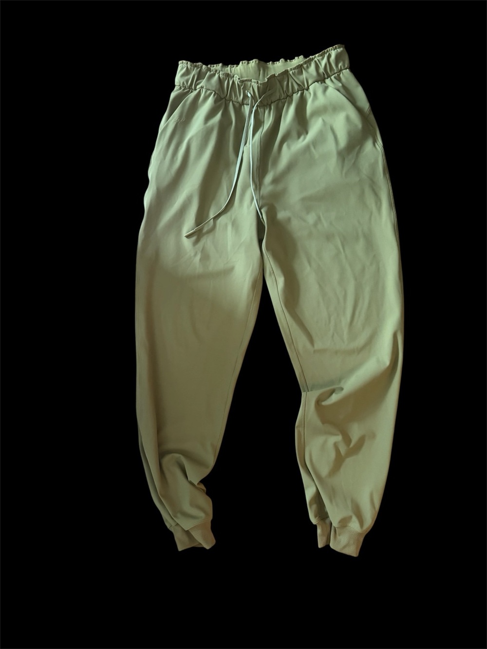 Lululemon women's joggers size 8 used once in light olive green colour